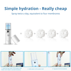 عالية الجودة الشخصية سيارة مصغرة Usb المحمولة العناية بالبشرة الوجه ضباب نانو رذاذ الجمال رشاش رذاذ الناشر المرطب - Product Image 2