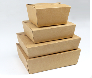 Boîte d'emballage en carton pour <span class=keywords><strong>vache</strong></span>, boîte à emporter jetable, boîte à collation anti-graisse, boîte à salade, boîte à quatre feuilles. En stock à vendre. - Product Image 6