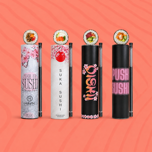 Scatola per Imballaggio Cilindrica con Etichetta Privata, Tubi di Carta Rotondi Resistenti all'Olio per Fast Food e <span class=keywords><strong>Sushi</strong></span> - Product Image 1