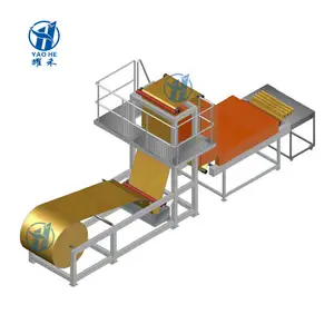 1100 Evaporative Cooling Pad Production Line For Greenhouse Poultry Farms Cooling Pad / 740 Cellulose Cooling Pad Making Machine