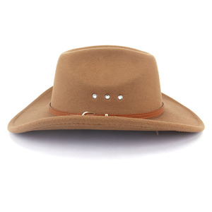 Sombrero <span class=keywords><strong>Vaquero</strong></span> Occidental de Poliéster Transpirable con Rayas y Visera Cuadrada, con Ojales Laterales, para Hombre y Mujer, <span class=keywords><strong>el</strong></span> Más Vendido - Product Image 2