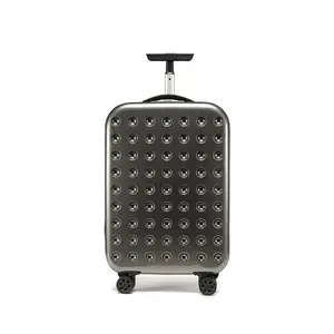 Casual 22 "borse moto Trolley bagaglio di lusso con ruote freno pieghevole valigia leggera