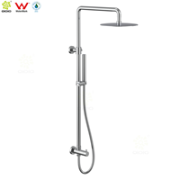 Ensemble de douche combiné Watermark en acier inoxydable 304, salle de bain, inox double, douche sur rail, colonne de douche avec ensemble d'entrée d'eau