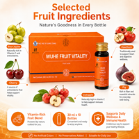 KUNYON WUHE Fruit Vitality Drink, Dagelijkse Wellness Shots, Botanische Kruidendrank, 10 Flessen, Klaar om te Drinken