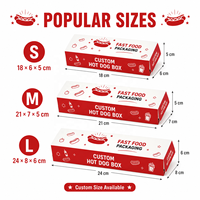Échantillon gratuit, fabricant, impression personnalisée, boîte à emporter jetable, écologique, boîte à corndogs coréens