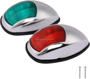 Feux <span class=keywords><strong>de</strong></span> navigation marine 2 pièces 12V 24V LED, feux <span class=keywords><strong>de</strong></span> signalisation pour bateau, accessoires <span class=keywords><strong>de</strong></span> yacht, lampes rouge et verte pour camion et <span class=keywords><strong>remorque</strong></span> - Product Image 6