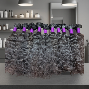 ผมต่อแบบเรมี่แท้จากอินเดีย แบบลอนใหญ่ ความยาว 30 นิ้ว ชนิด HD Lace ติดเทปแบบ Pre-Bonded  ถักสองชั้นด้วยเครื่องจักร สไตล์จากวัดอินเดียตอนใต้ - Product Image 3