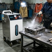 Machine de sablage à glace sèche mobile haute performance, capacité 25 kg, machine de nettoyage au carbone pour l'élimination des résidus de carbone