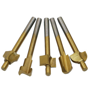 10pcs 1/8 \ "HSS Titane Enduit Solide Routeur Bits Travail Du Bois <span class=keywords><strong>Dremel</strong></span> Fraisage Bits Utilisé pour Coupe-Bois - Product Image 3