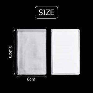 Fundas Protectoras Transparentes para Tarjetas de Crédito, Listas para Enviar, Porta Tarjetas de Identificación de PVC Transparente a Prueba de Agua - Product Image 3