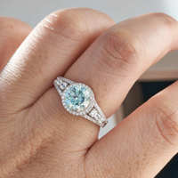 Bague en Moissanite VVS D de 2 Carats de Luxe, Argent Sterling 925, Test Diamant Supérieur, Bijoux en Moissanite Colorée pour Femme – Meilleure Vente