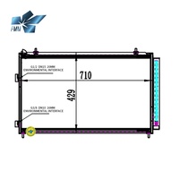 Condenseur de climatisation automatique pour Toyota RAV4 884600R050