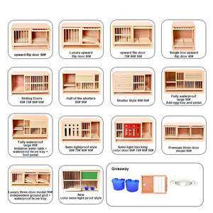 Cage à pigeons en bois de haute qualité, petite, résistante aux intempéries, nichoir, étagère d'élevage pour l'élevage de pigeons, pigeonnier en bois pour pigeons voyageurs - Product Image 2
