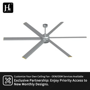 Ventilador de Techo Industrial de Aluminio de 72/88 Pulgadas con 6 Aspas y Control Remoto - Product Image 6