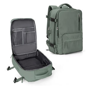 Custom <b>Multifunctional</b> Waterproof Oxford Zipper USB <b>Charger</b> Backpack Large Capacity Expanding Anti-theft Travel Business Use - Product Image 4