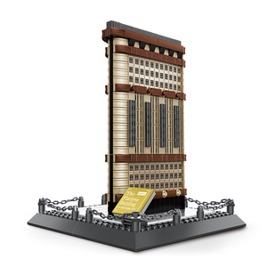 Collection de modèles emblématiques de bâtiments mondiaux en blocs de construction pour adultes – Le Flatiron Building - Product Image 1