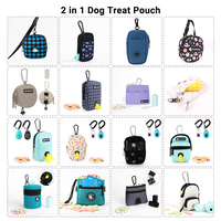 Pochette pour friandises pour chien de taille personnalisée, petite pochette magnétique pour friandises pour chien, sac à friandises avec clip métallique, utilisation en plein air, promenade, voyage