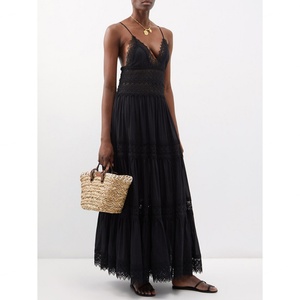 Robe sans manches en dentelle sexy de style européen pour femmes, nouvelle collection, vente en gros de haute qualité - Product Image 2