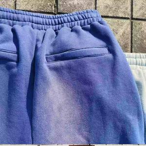 OEM Custom Logo High Quality <b>Men</b> Black Patch Applique Embroidery Acid Wash Sweat Pants Flared Sweatpants Man - Product Image 2