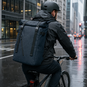 <span class=keywords><strong>Mochila</strong></span> enrollable antidesgarro <span class=keywords><strong>de</strong></span> poliéster reciclado RPET <span class=keywords><strong>de</strong></span> <span class=keywords><strong>20</strong></span> <span class=keywords><strong>litros</strong></span> con costuras selladas herméticas, impermeable, para viajes al aire libre y para dispositivos tecnológicos. - Product Image 2
