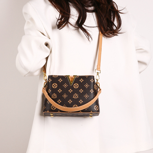 Borsa a mano di lusso 2026 KH con monogramma e dettagli in oro, borsa a secchiello vintage a <span class=keywords><strong>tracolla</strong></span>, elegante borsa a spalla firmata - Product Image 6