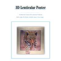 Pósteres Lenticulares 3D Personalizados, Cuadros con Efecto de Movimiento, Animación, Paisajes, Animales, para Decoración de Paredes del Hogar