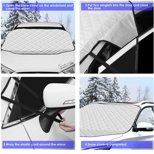 Couvercle de <span class=keywords><strong>pare</strong></span>-soleil magnétique imperméable pour fenêtre, garde la voiture fraîche, <span class=keywords><strong>pare</strong></span>-<span class=keywords><strong>brise</strong></span>, protection d'essuie-glace pour la neige en hiver - Product Image 5