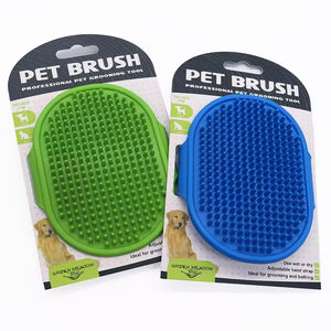 Spazzola per Massaggio Calmante per Cani in Silicone a Prezzo di Fabbrica, Spazzola per Pulizia e Toelettatura di Cani e Gatti, Ecologica con Anello Regolabile - Product Image 1