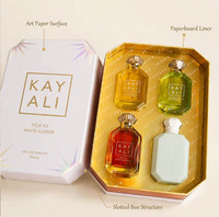Scatola in Cartone Rigido Biodegradabile ed Ecologica con Logo Personalizzato, Chiusura Magnetica e Maniglia per Confezioni di Lusso di Cosmetici e Profumi