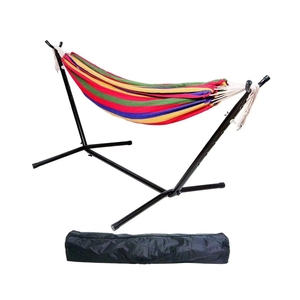 Xách tay 190cm x 80cm trong nhà/ngoài trời PP chất liệu 150kg trọng lượng công suất 2 CHỖ NGỒI võng đứng gia cố ổn định cắm trại đu - Product Image 1