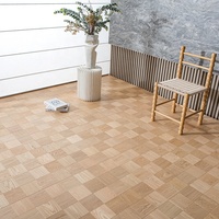Planchers chauffants E0 résistants à l'usure, parquet en chêne naturel en mosaïque, parquet massif multicouche, revêtement de sol composite