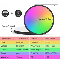Lámpara de Techo Inteligente con Atenuación y Ajuste de Color, Material PP/PC, Triple Protección, Control Remoto por Aplicación, Compatible con Alexa, Personalizable