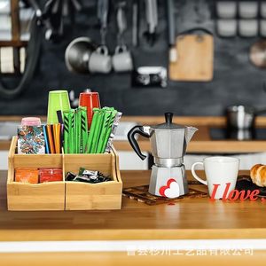 Caja de Almacenamiento de Escritorio de Bambú, Organizador de Madera Rectangular Expandible para Uso en Oficina - Product Image 2