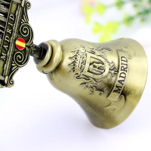 Оптовая продажа, Европейский туристический сувенир на заказ, металлический ресторан, латунный обеденный звонок - Product Image 3