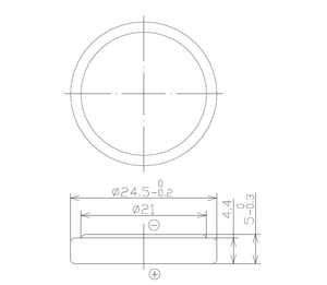 Pile bouton lithium 3V 600mah CR2450 - Product Image 2