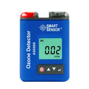 Sensor Pintar AS8808 Mini Portabel Clip-On Digital Ozon Detector O3 Monitor Konsentrasi Gas Tester Analyzer dengan Alarm