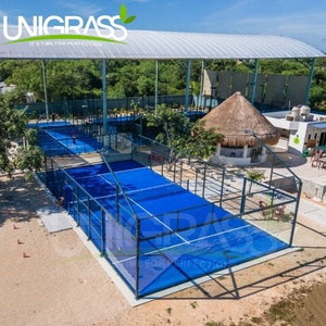 Cancha de tenis de Pádel personalizada, proveedor de cancha de tenis de Pádel panorámica para interiores, cancha de Pádel de césped artificial - Product Image 1