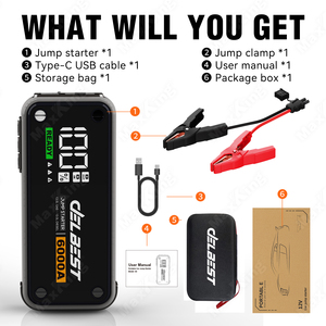 6000A высококачественный автомобильный аккумулятор, пусковой источник питания 12 В, аварийный источник питания автомобиля, мобильный источник питания, автомобильный скачок - Product Image 4