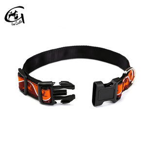 Hebilla de nailon de tela a juego, conjunto de correa personalizable con Clip de diseñador para gato, <span class=keywords><strong>collar</strong></span> de perro de lujo para entrenamiento de mascotas - Product Image 3