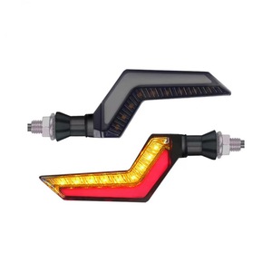 2pcs 12V LED Daytime Running Tail Turn Signal Indicators Motorcycle Flowing Water Flasher Signal Indicator Lamp - Product Image 3