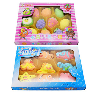 Ocean Cartoon Cotton Candy Festival Mint Lollipops Casual Canteen Snacks Halal Certified Box Bolsa a granel Venta al por mayor Sweet Sugar - Product Image 4