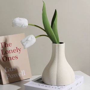 Jarrón Decorativo de Cerámica Estilo Nórdico para Sala de Estar, Arreglo Floral, Tulipán Artificial, Decoración Artística para Porche - Product Image 2