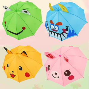 Parapluie grenouille pour enfants, logo stéréo 3D créatif, parapluie personnalisé pour enfants, sécurité écologique, avec oreilles pour bébés - Product Image 2