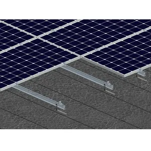 5KW 태양 전원 시스템 아스팔트 지붕 장착 태양 건 드리는 레일 구조 태양 전지 패널