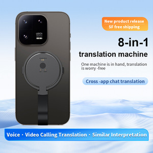 Traductor inteligente de IA portátil con soporte de anillo magnético, videollamada, interpretación simultánea, traductor fuera de línea - Product Image 5