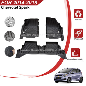 Alfombrillas de TPE para Auto, Antideslizantes, para Todo Clima, Compatibles con Chevrolet Spark 2014-2018, Accesorios para Auto, Suministro de Fábrica, Personalizadas - Product Image 3
