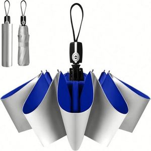 UV Protection Custom Sunny and Rainy Silver Coating Umbrella with Logo for Client <b>Gifts</b> Team Building Welcome <b>Gifts</b> - Product Image 5