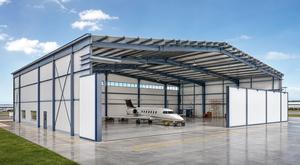 <span class=keywords><strong>Hangar</strong></span> en structure d'acier léger avec conception personnalisée et résistance à la corrosion pour les projets aéronautiques dans le monde entier - Product Image 2