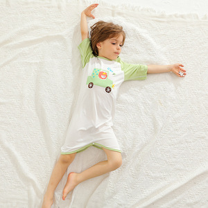 Mono de Verano TONWHAR para Niños, Manga Corta, Pelele para Bebés, Pijama Informal para Niños Pequeños - Product Image 3
