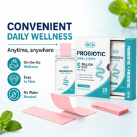 OEM OKTW Stock 5 milliards de CFU Bandelettes buccales probiotiques et prébiotiques, Complément alimentaire pour la santé digestive et immunitaire, Bandelettes prébiotiques à dissolution buccale